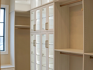 closet with shelves in st louis