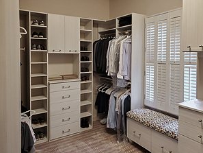 Walk-in Closet with Window Bench