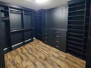 Black Walk-in Closet