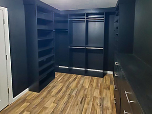 Black Walk-in Closet