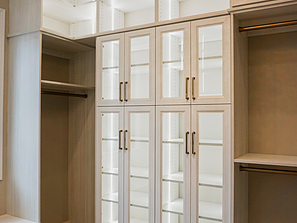 LED Shelves in Walk-in Closet