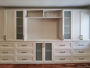 Entertainment Center with Cabinets and Drawers